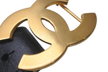 Load image into Gallery viewer, CHANEL シャネル ベルト ココマーク ブラック レザー サイズ65/26 96A刻印 ゴールド金具 美品 中古 61018