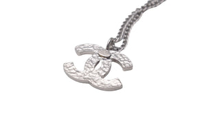 CHANEL シャネル ネックレス チョーカー ココマーク 04 P フランス製 オレンジ シルバー 美品 中古 61020