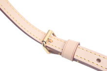 画像をギャラリービューアに読み込む, 新品同様品 LOUIS VUITTON ルイヴィトン ショルダーストラップ ベージュ ヌメ革 ゴールド金具 中古 61022