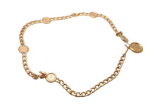 Load image into Gallery viewer, CHANEL シャネル チェーンベルト GP ココマーク ロゴ コイン レディース ゴールド金具 美品 中古 61024