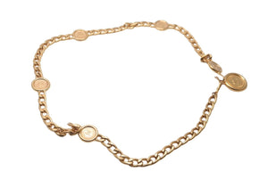 CHANEL シャネル チェーンベルト GP ココマーク ロゴ コイン レディース ゴールド金具 美品 中古 61024