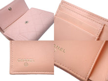 Load image into Gallery viewer, CHANEL シャネル ボーイシャネル 三つ折り財布 ピンク キャビアスキン 29番台 ココマーク ウォレット 小物 ロゴ 美品 中古 61025