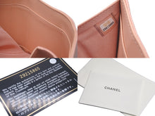 Load image into Gallery viewer, CHANEL シャネル ボーイシャネル 三つ折り財布 ピンク キャビアスキン 29番台 ココマーク ウォレット 小物 ロゴ 美品 中古 61025