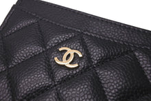 Load image into Gallery viewer, 新品同様 CHANEL シャネル マトラッセ カードケース キャビアスキン ブラック ランダム番台 小物 ロゴ ココマーク 中古 61026