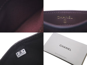 新品同様 CHANEL シャネル マトラッセ カードケース キャビアスキン ブラック ランダム番台 小物 ロゴ ココマーク 中古 61026