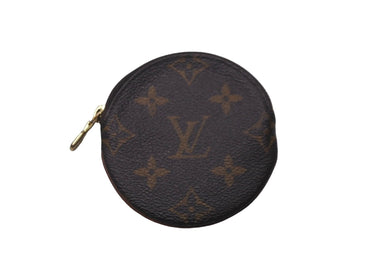 LOUIS VUITTON ルイヴィトン コインケース ポルトモネロン モノグラムミニ ブラウン M61926 円形 美品 中古 61033