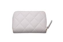 Load image into Gallery viewer, CHANEL シャネル マトラッセ コインケース キャビアスキン ホワイト ピンク ココマーク ランダム番台 ウォレット 良品 中古 61036