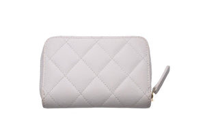 CHANEL シャネル マトラッセ コインケース キャビアスキン ホワイト ピンク ココマーク ランダム番台 ウォレット 良品 中古 61036