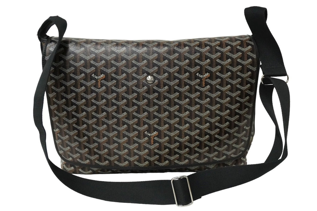 GOYARD ゴヤール ショルダーバッグ カペシアン バッグMM ヘリンボーン柄 CAPETIMMLTY01CG01P シルバー金具 美品 中古 61048