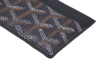 Load image into Gallery viewer, 極美品 GOYARD ゴヤール カードケース サン シュルピス ヘリンボーン ブラック ブラウン 中古 61052