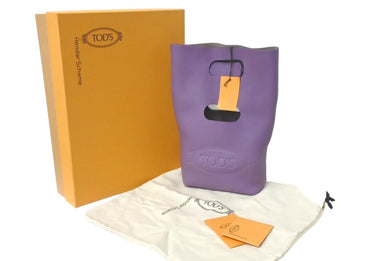 新品同様 TOD’S トッズ ハンドバッグ ショッピング トート ミニ Hender Schemeコラボ XBWHENO01L0QWQ9P7 パープル 中古 61072