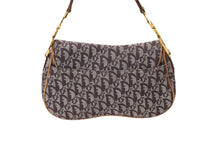 Load image into Gallery viewer, Christian Dior クリスチャンディオール ワンショルダーバッグ トロッター ダブルサドル ブラウン 07RU 0013 美品 中古 61082