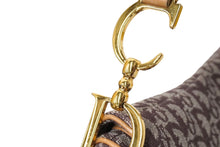 Load image into Gallery viewer, Christian Dior クリスチャンディオール ワンショルダーバッグ トロッター ダブルサドル ブラウン 07RU 0013 美品 中古 61082