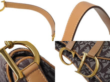 Load image into Gallery viewer, Christian Dior クリスチャンディオール ワンショルダーバッグ トロッター ダブルサドル ブラウン 07RU 0013 美品 中古 61082