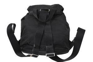 PRADA プラダ リュック デイパック バックパック Wポケット トライアングルロゴ ナイロン ブラック 1BZ677 美品 中古 61088 