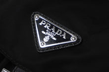 画像をギャラリービューアに読み込む, PRADA プラダ リュック デイパック バックパック Wポケット トライアングルロゴ ナイロン ブラック 1BZ677 美品 中古 61088 