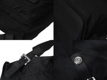 画像をギャラリービューアに読み込む, PRADA プラダ リュック デイパック バックパック Wポケット トライアングルロゴ ナイロン ブラック 1BZ677 美品 中古 61088 