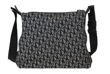 Load image into Gallery viewer, Christian Dior クリスチャンディオール ショルダーバッグ トロッター 02RU 1004 ブラック グレー シルバー金具 美品 中古 61106