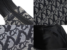 Load image into Gallery viewer, Christian Dior クリスチャンディオール ショルダーバッグ トロッター 02RU 1004 ブラック グレー シルバー金具 美品 中古 61106