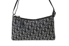 画像をギャラリービューアに読み込む, Christian Dior クリスチャンディオール ショルダーバッグ トロッター 02RU 1004 ブラック グレー シルバー金具 美品 中古 61107