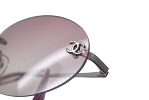 CHANEL シャネル サングラス ココマーク サイズ59□16 130 パープル グラデーション 4013 c.124/58 美品 中古 61131