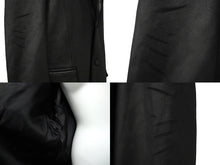 Load image into Gallery viewer, BALENCIAGA バレンシアガ 22AW レザーテーラードジャケット サイズ42 羊革 ブラック 袖ロゴ 721866 美品 中古 61151