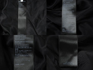 BALENCIAGA バレンシアガ 22AW レザーテーラードジャケット サイズ42 羊革 ブラック 袖ロゴ 721866 美品 中古 61151