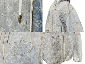 LOUIS VUITTON ルイヴィトン × NBA エヌビーエー コラボ ジップスルーフーディ ブルゾン ジャケット 46 1A8WTS 美品 中古 61161