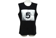 Load image into Gallery viewer, CHANEL シャネル 21SS タンクトップ ノースリーブ サイズ36 ココマーク プリント ブラック コットン P70679V62077 美品 中古 61162