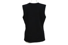 Load image into Gallery viewer, CHANEL シャネル 21SS タンクトップ ノースリーブ サイズ36 ココマーク プリント ブラック コットン P70679V62077 美品 中古 61162