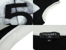 Load image into Gallery viewer, CHANEL シャネル 21SS タンクトップ ノースリーブ サイズ36 ココマーク プリント ブラック コットン P70679V62077 美品 中古 61162