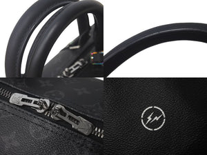 極美品 LOUIS VUITTON ルイヴィトン ボストンバッグ キーポル バンドリエール45 藤原ヒロシ フラグメント ブラック M43413 中古 61193