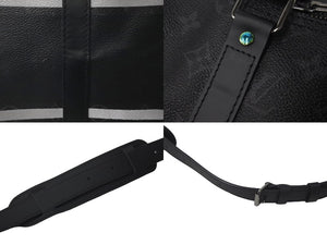 極美品 LOUIS VUITTON ルイヴィトン ボストンバッグ キーポル バンドリエール45 藤原ヒロシ フラグメント ブラック M43413 中古 61193