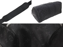 Load image into Gallery viewer, 極美品 LOUIS VUITTON ルイヴィトン ボストンバッグ キーポル バンドリエール45 藤原ヒロシ フラグメント ブラック M43413 中古 61193