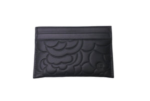 新品同様 CHANEL シャネル カメリア カードケース ココマーク 16番台 ブラック ラムスキン 中古 61194