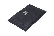 Load image into Gallery viewer, 新品同様 CHANEL シャネル カメリア カードケース ココマーク 16番台 ブラック ラムスキン 中古 61194
