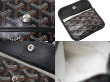Load image into Gallery viewer, GOYARD ゴヤール アンジュ ミニ ハンドバッグ リバーシブル ミニトートバッグ ブラック PVCコーティングキャンバス 美品 中古 61195