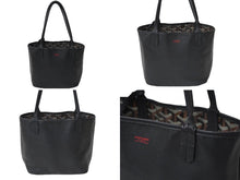 Load image into Gallery viewer, GOYARD ゴヤール アンジュ ミニ ハンドバッグ リバーシブル ミニトートバッグ ブラック PVCコーティングキャンバス 美品 中古 61195