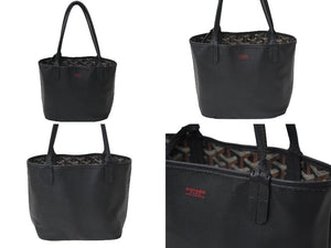 GOYARD ゴヤール アンジュ ミニ ハンドバッグ リバーシブル ミニトートバッグ ブラック PVCコーティングキャンバス 美品 中古 61195