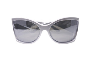 極美品 BALENCIAGA バレンシアガ バタフライフレームサングラス 657842 BB0154S グレー サイズ72□18-115 中古 61201