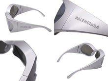Load image into Gallery viewer, 極美品 BALENCIAGA バレンシアガ バタフライフレームサングラス 657842 BB0154S グレー サイズ72□18-115 中古 61201
