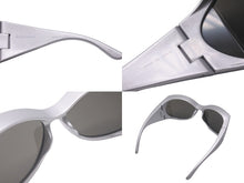 Load image into Gallery viewer, 極美品 BALENCIAGA バレンシアガ バタフライフレームサングラス 657842 BB0154S グレー サイズ72□18-115 中古 61201
