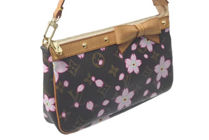 LOUIS VUITTON ルイ ヴィトン 村上隆 ポシェットアクセソワール ポーチ M92006 モノグラムチェリーブロッサム 美品 中古 61206