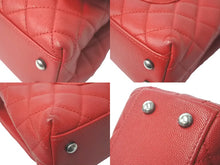 Load image into Gallery viewer, 新品同様 CHANEL シャネル マトラッセ ココトップハンドル ハンドバッグ チェーンショルダー バッグ A92990 レッド 中古 61228