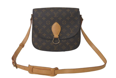LOUIS VUITTON ルイヴィトン サンクルーGM 廃盤 ショルダーバッグ モノグラム M51242 ブラウン 良品 中古 61230