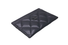 Load image into Gallery viewer, 極美品 CHANEL シャネル ココマーク マトラッセ カードケース 31番台 ラムスキン ソーブラック 中古 61255