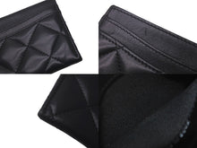 Load image into Gallery viewer, 極美品 CHANEL シャネル ココマーク マトラッセ カードケース 31番台 ラムスキン ソーブラック 中古 61255