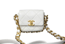 Load image into Gallery viewer, 極美品 CHANEL シャネル マトラッセ ココマーク チェーン ショルダーバッグ カーフスキン AS2833 ランダム番号 ホワイト 中古 61260