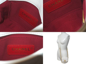 極美品 CHANEL シャネル マトラッセ ココマーク チェーン ショルダーバッグ カーフスキン AS2833 ランダム番号 ホワイト 中古 61260