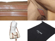 Load image into Gallery viewer, CELINE セリーヌ トリオンフ 2WAYハンドバッグ 19037 2CAS 01BC レザー ホワイト ブラウン ゴールド金具 良品 中古 61262